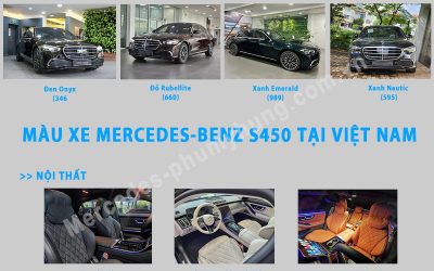 Màu xe Mercedes-Benz S450 tại Việt Nam